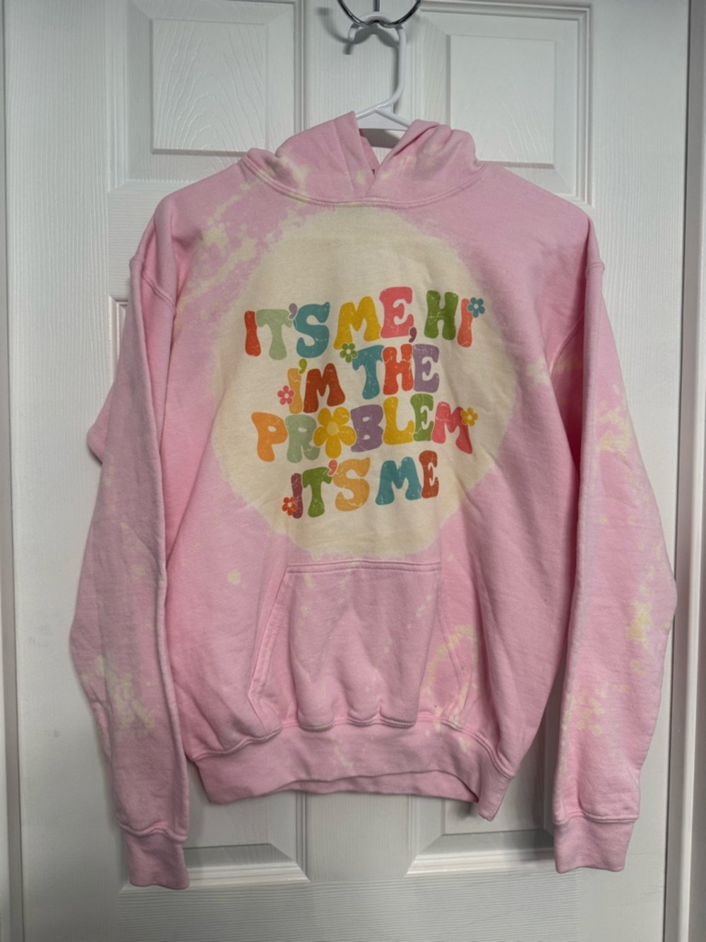 “I’m the Problem” Pink Tie-Dye Hoodie